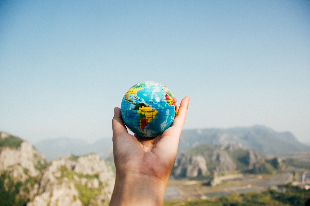 NRF - globe in hand NRF - globe in hand
